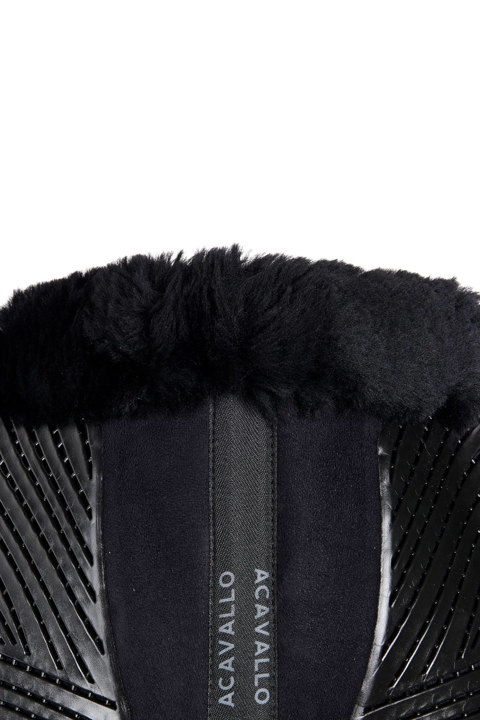 Acavallo Close Contact Gel & Memory Foam halvpad med saueskinn