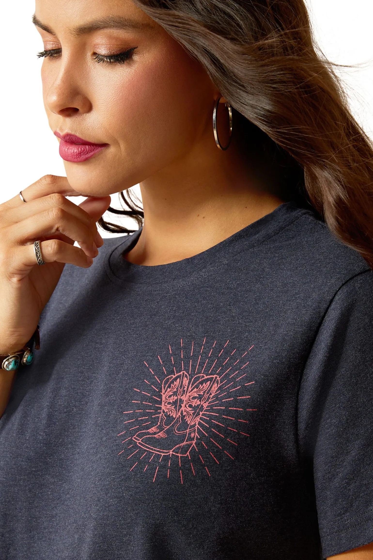 Ariat Dame T-skjorte med korte ermer Genuine