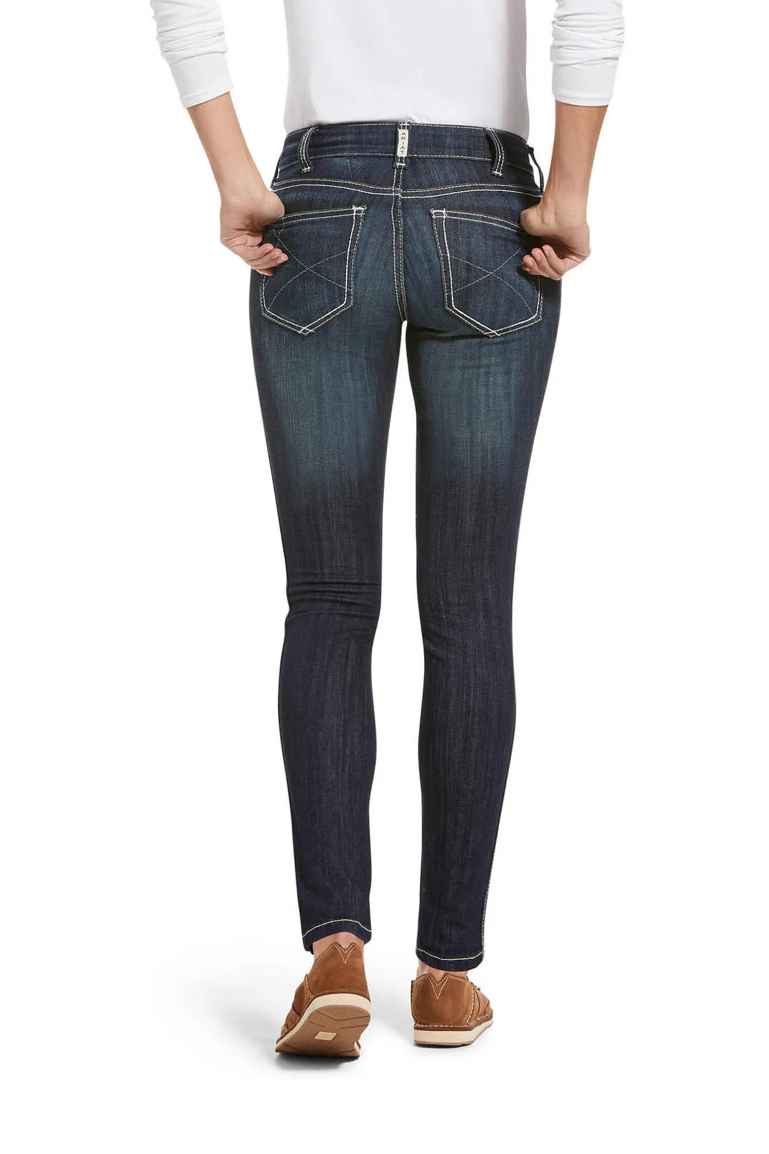 Ariat Real Mid Rise Skinny Ella, dame