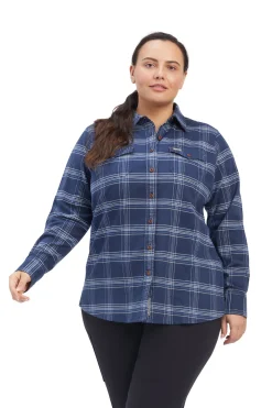 Ariat Rebar Flannel DuraStretch langermet arbeidsskjorte til dame