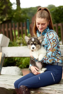 Ariat Sunstopper 2.0 skjorte med 1/4 glidelås, dame