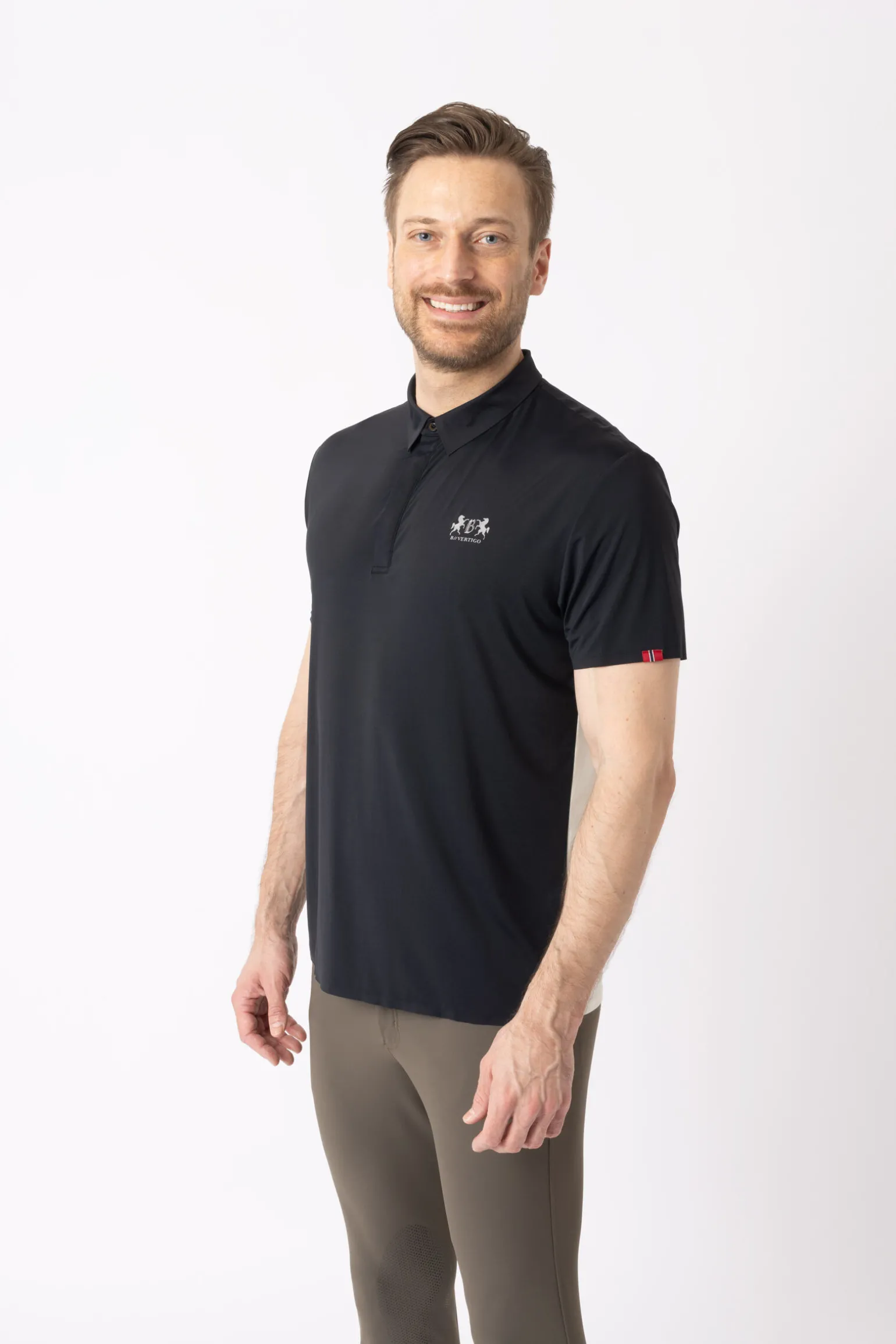 B Vertigo Aidan sømløs poloskjorte til herre