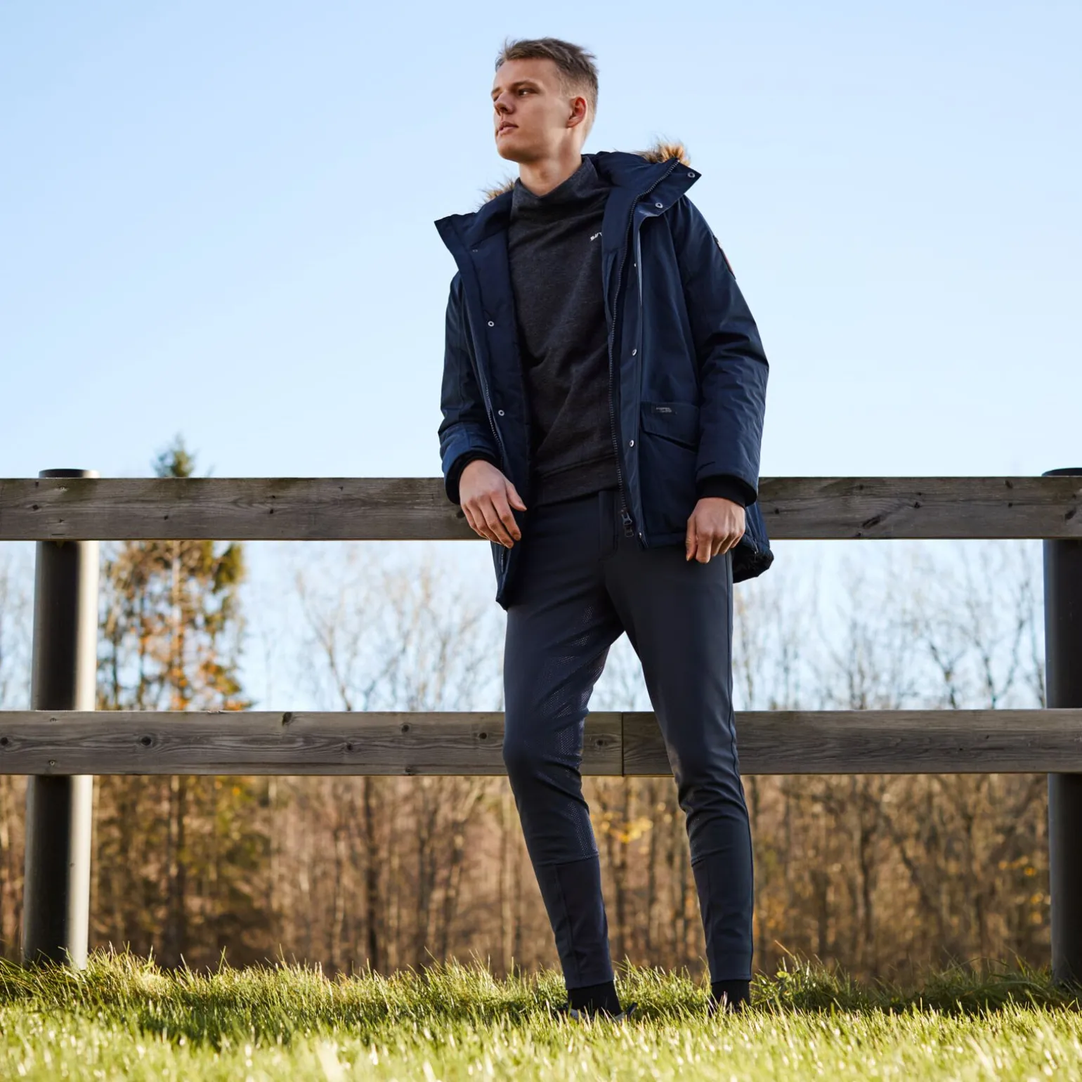 B Vertigo Daniel sweatshirt i fleece, herre