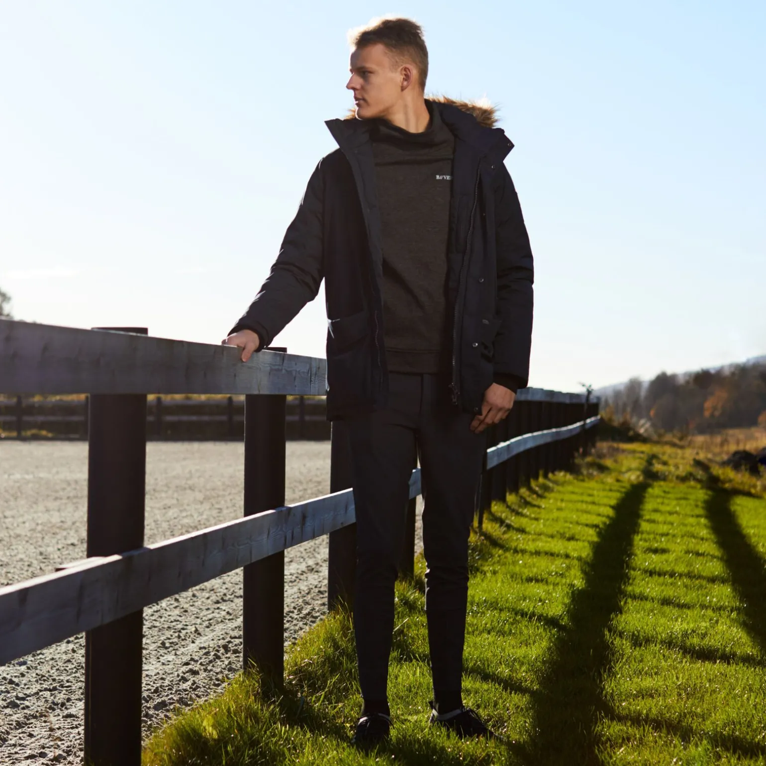 B Vertigo Daniel sweatshirt i fleece, herre