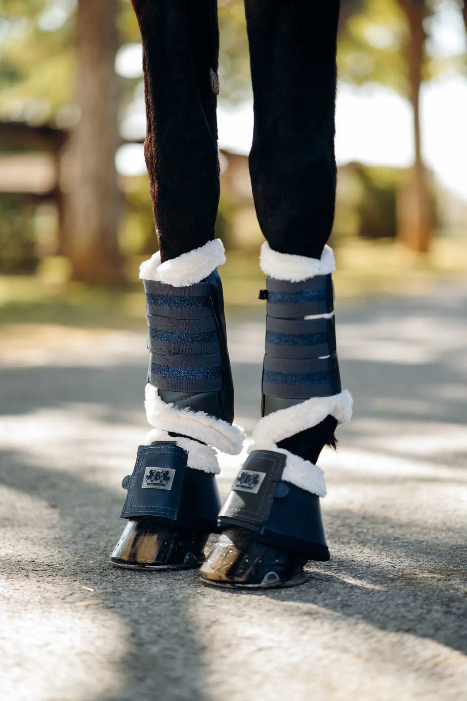 B Vertigo Drew stryksokker med fuskepels