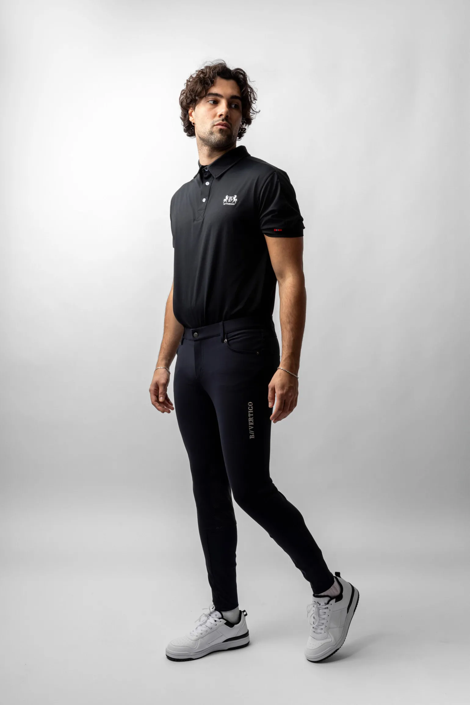 B Vertigo Ethan helforsterket, funksjonell ridebukse til herre