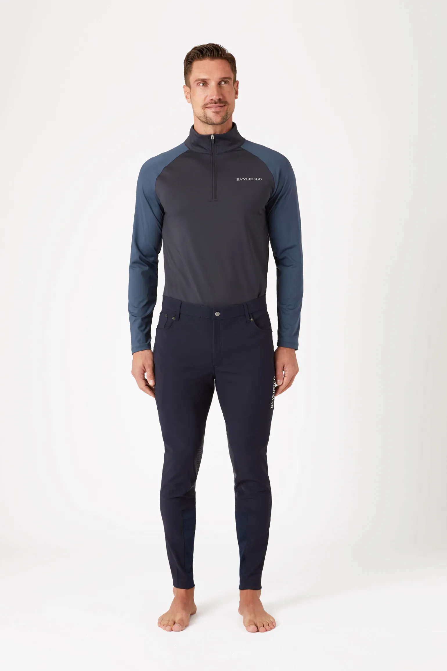 B Vertigo Ethan kneforsterket, funksjonell ridebukse til herre