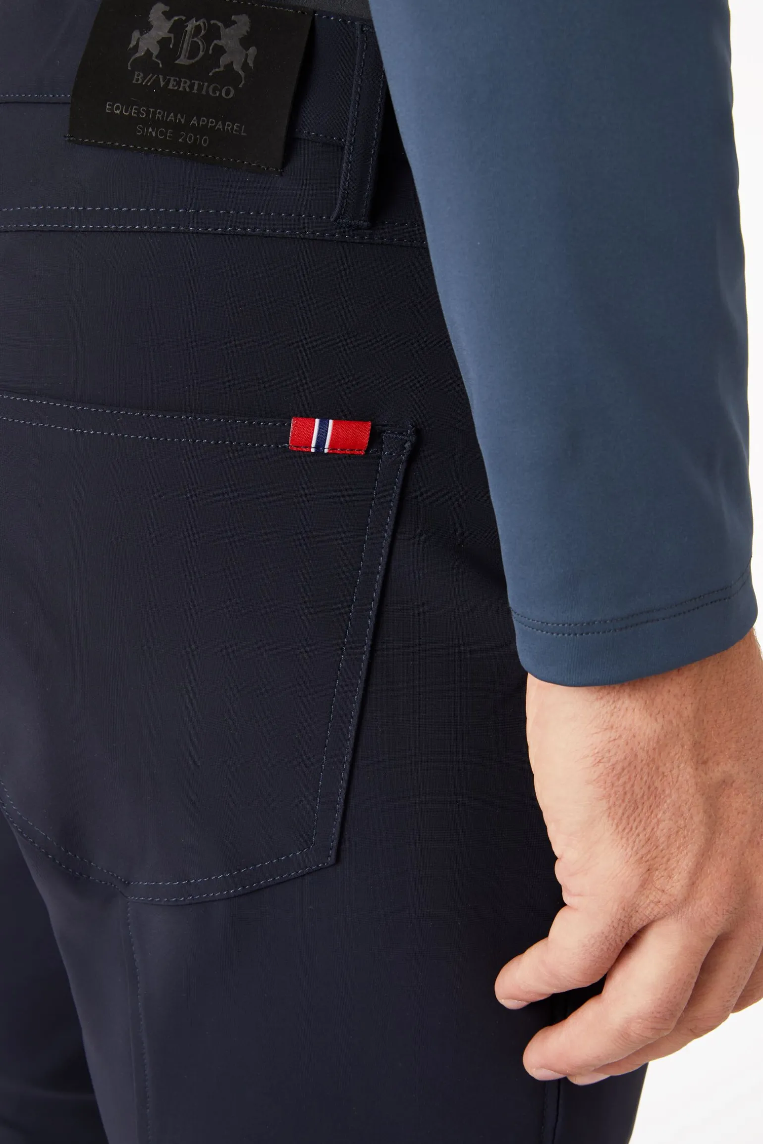 B Vertigo Ethan kneforsterket, funksjonell ridebukse til herre