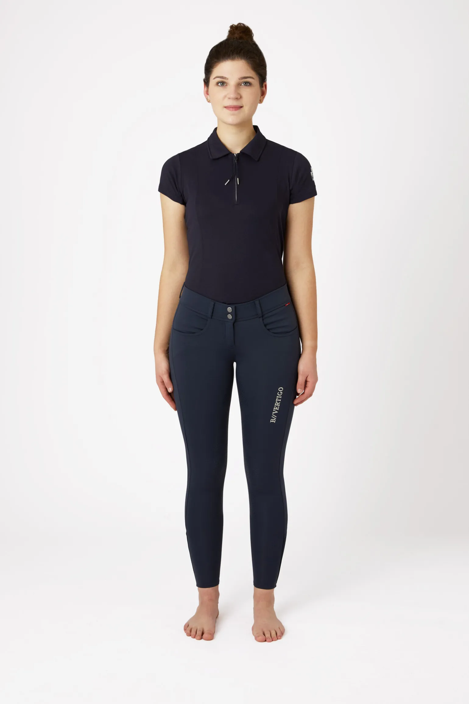 B Vertigo Meghan helforsterkede ridebukser med silikon, dame