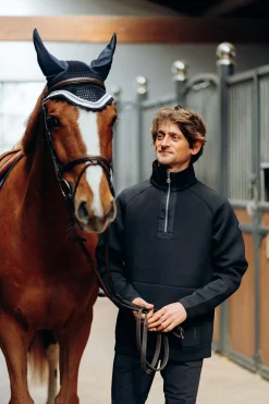 B Vertigo Nicolas funksjonell treningsskjorte med glidelåslommer, herre