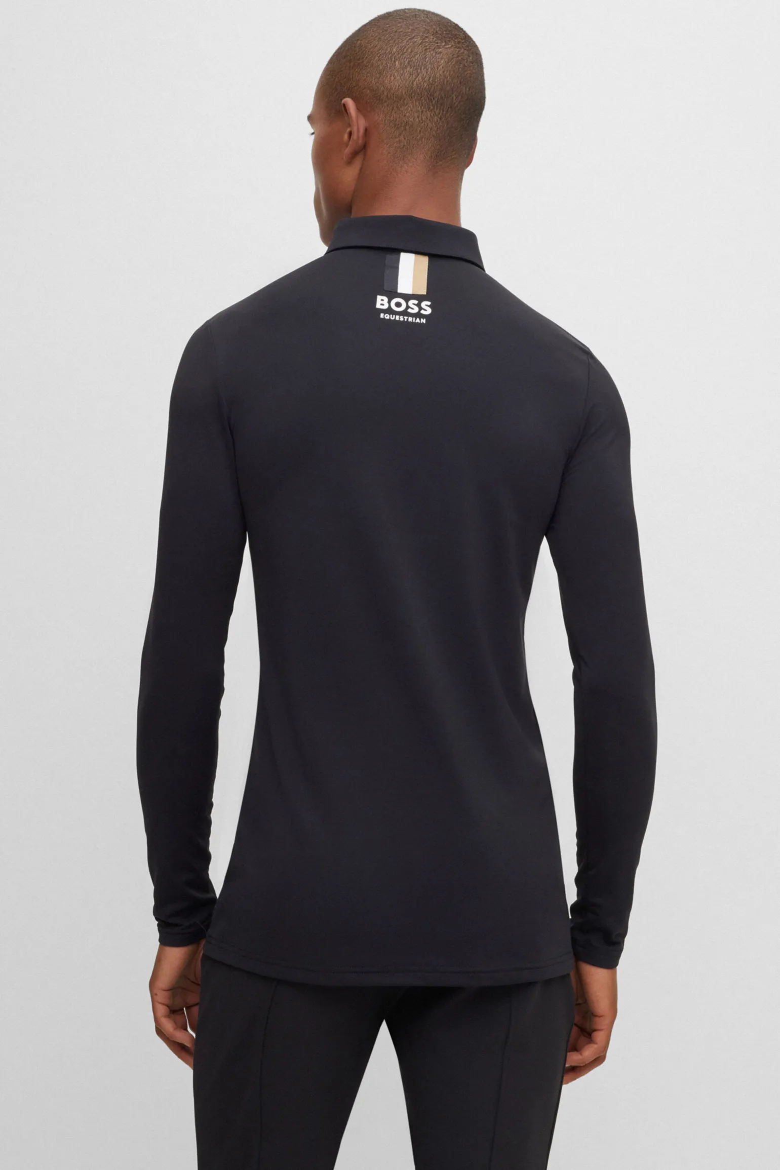 Boss Elton Signature Stripe Trenings-poloskjorte for menn