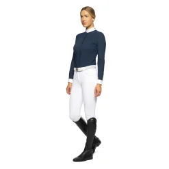 Cavalleria Toscana Embroidery stevneskjorte med lange ermer for kvinner