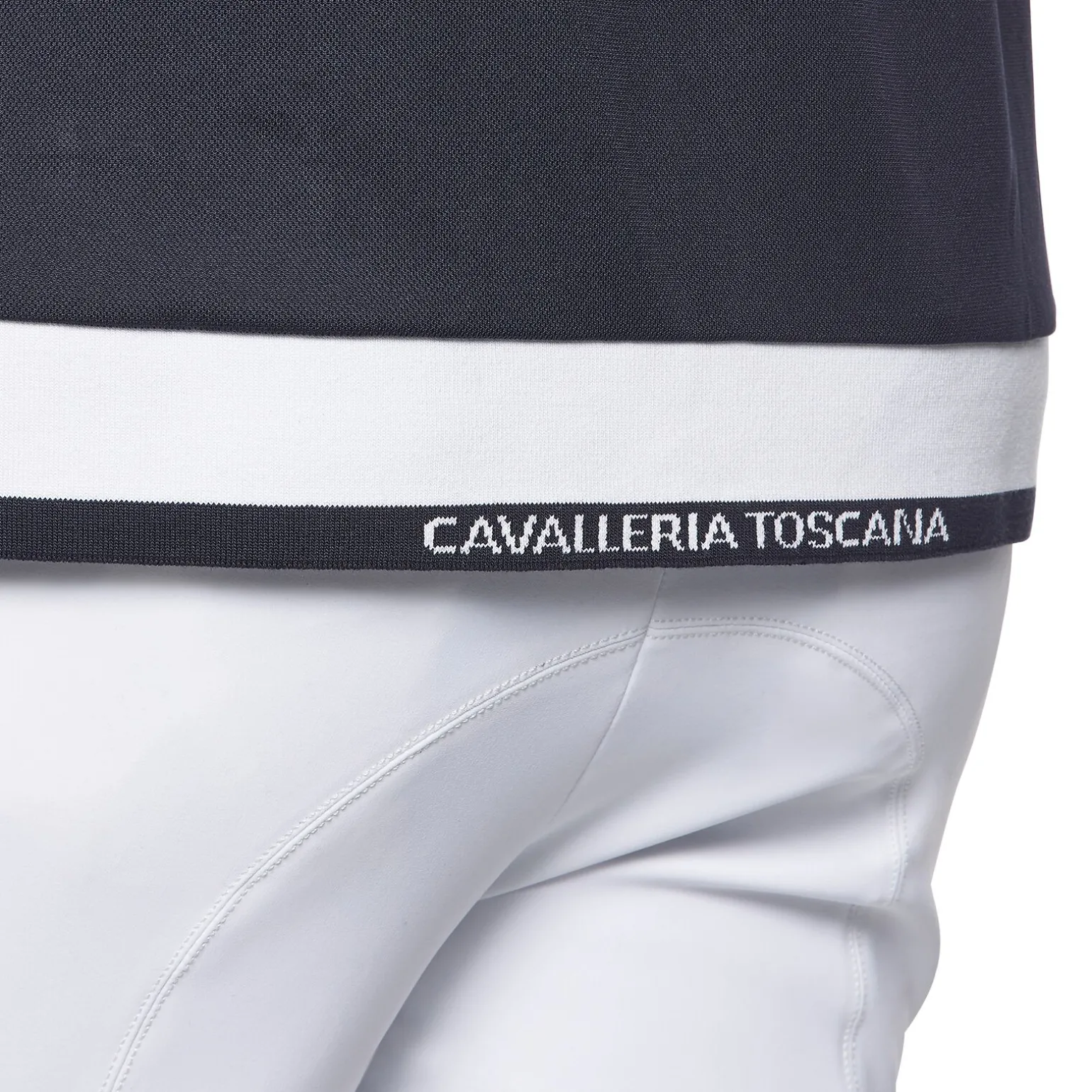 Cavalleria Toscana jersey piquet kortermet stevneskjorte, herre