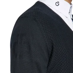 Cavalleria Toscana ullstrikket genser med V-hals, herre