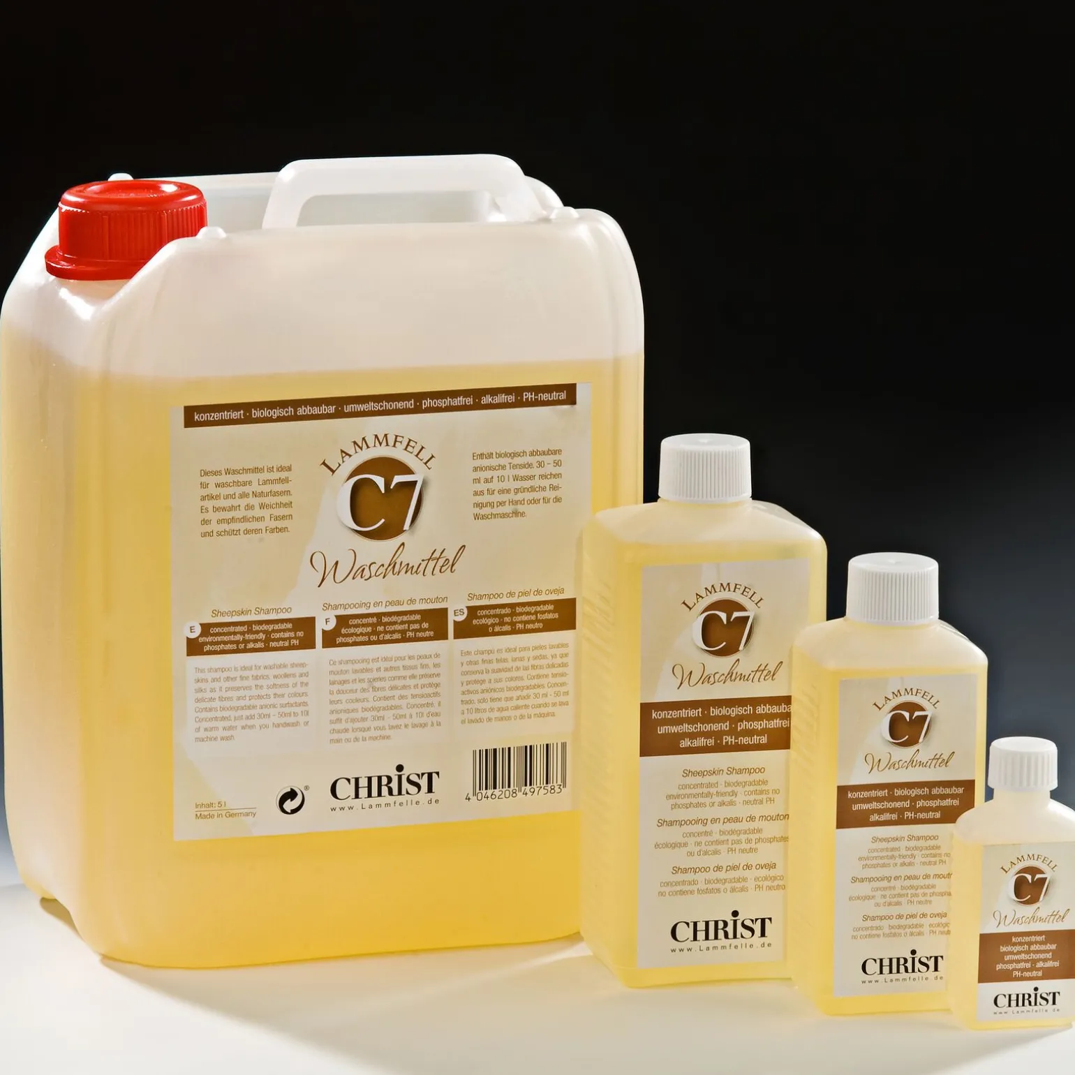 Christ C 7 ullvaskemiddel for saueskinn, 5l