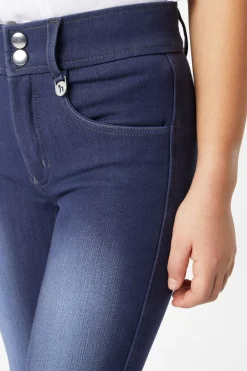 Denim ridebukser til barn