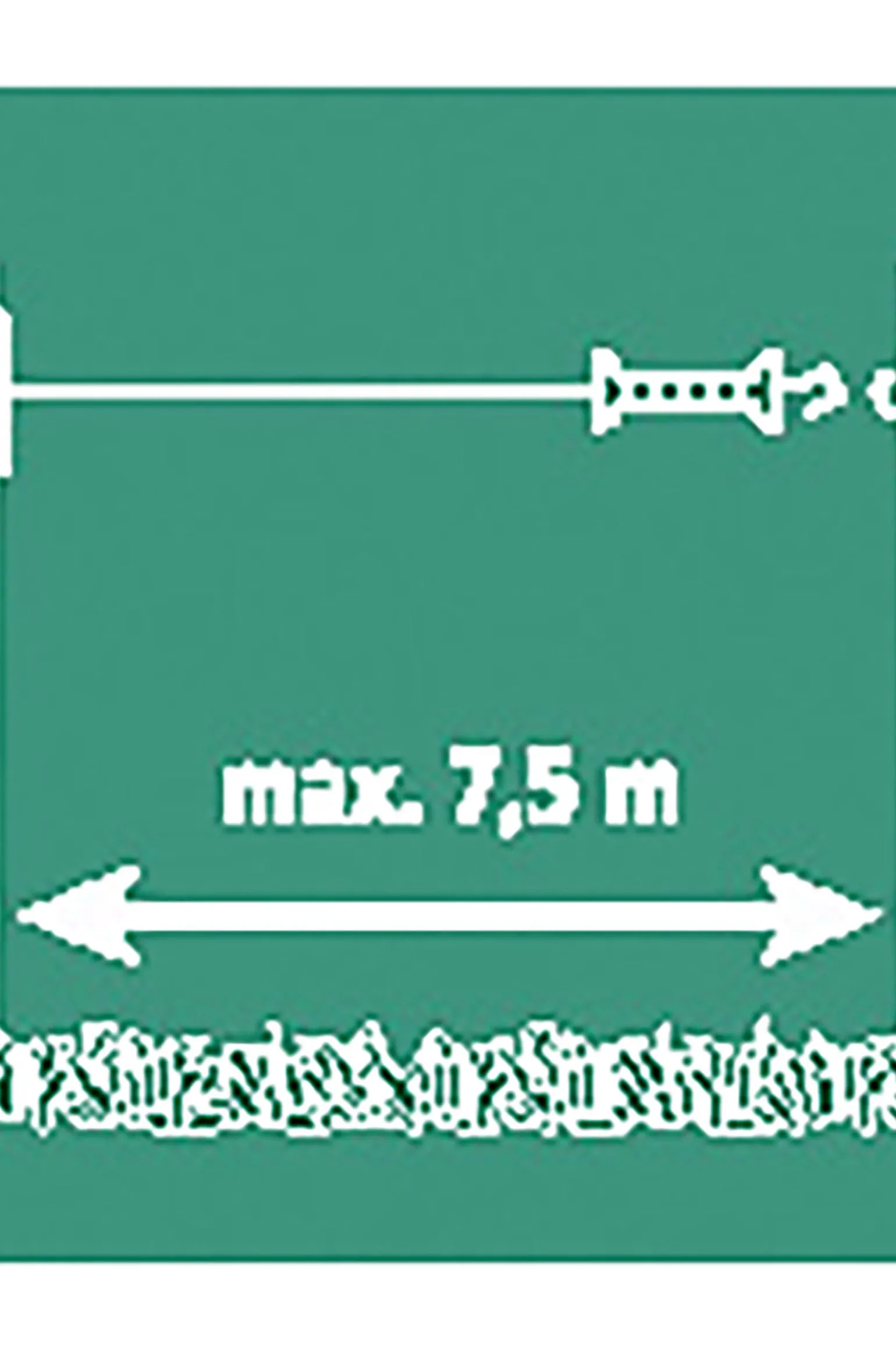 Farm Patrol fleksiport - et grindsystem med tau, maks 7,5 m