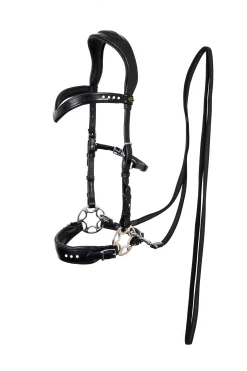 F.R.A. Freedom Riding Articles Glory hodelag Hackamore med tøyler (system 2), svart