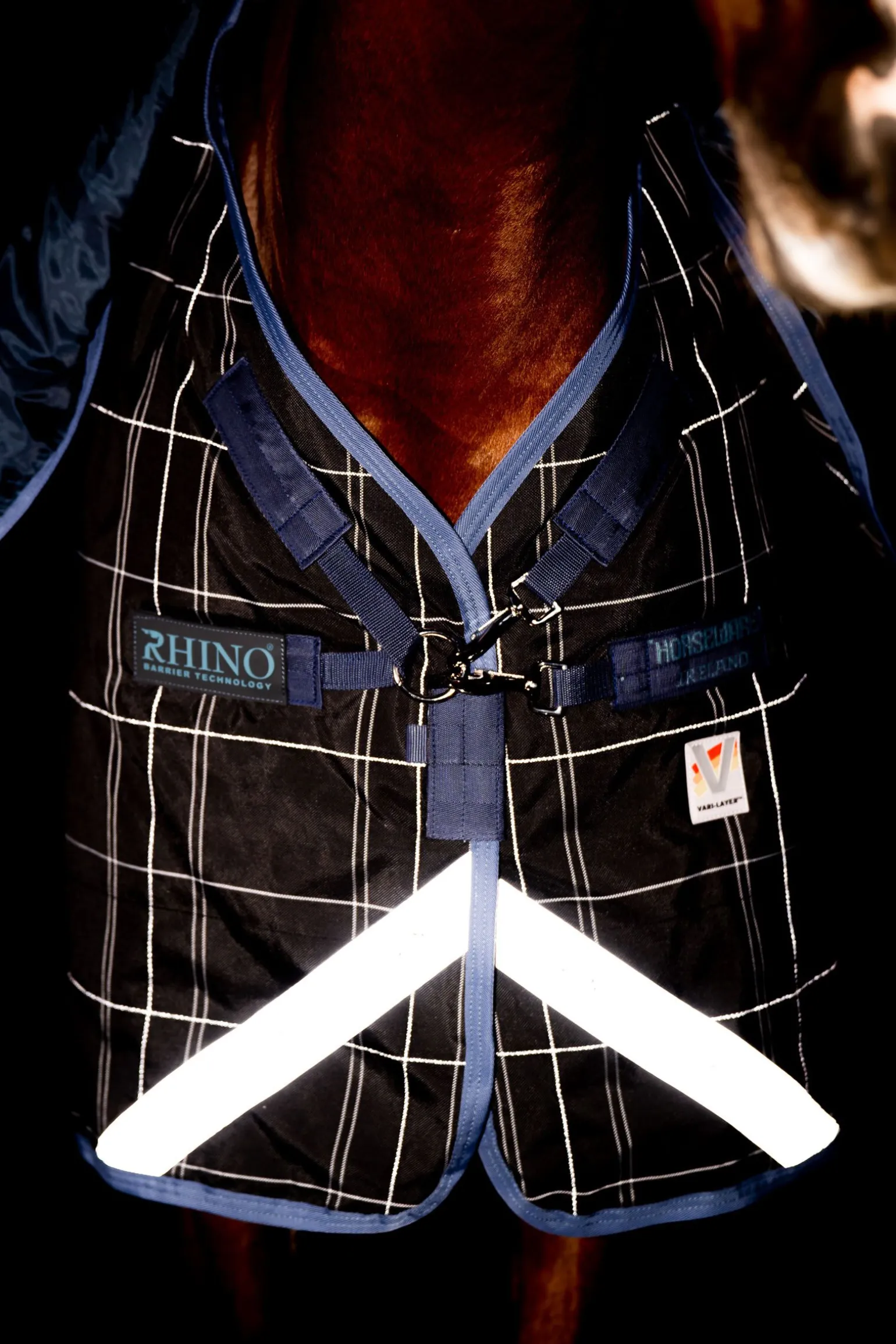 Horseware Rhino Refletech Plus Vari-Layer utedekken inkl. avtakbar hals, 250 gram