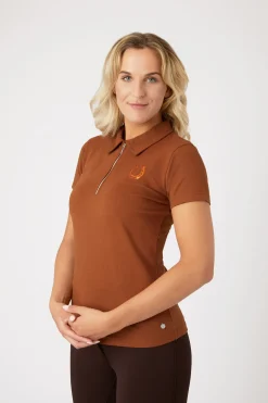 Horze Amy kortermet poloskjorte i bomullstretch, dame