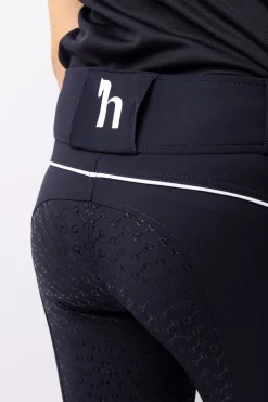 Horze Aubrey ridebukse, helforsterket med silikon, høyt liv, barn