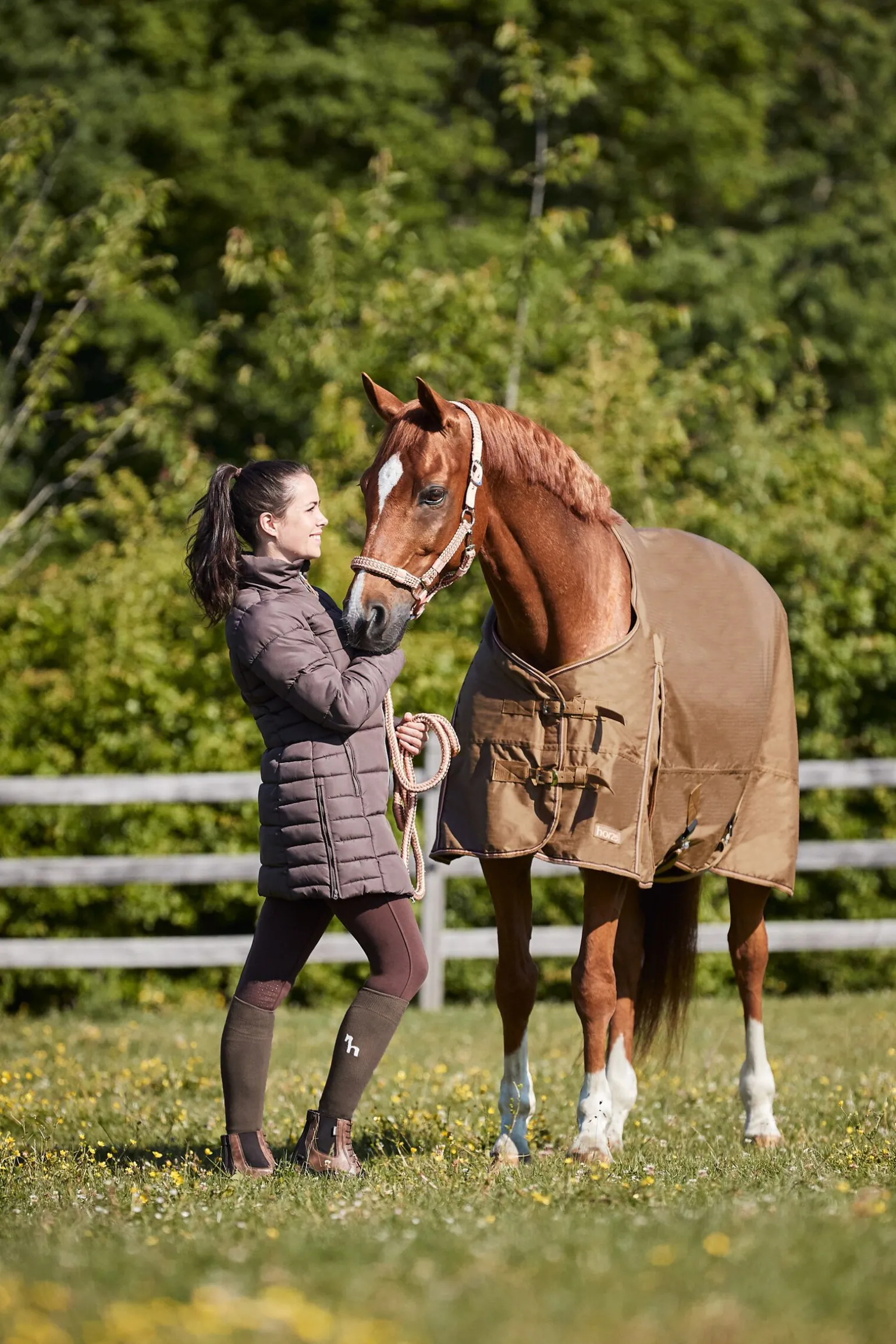 Horze Bamboo vinter-knestrømper til dame