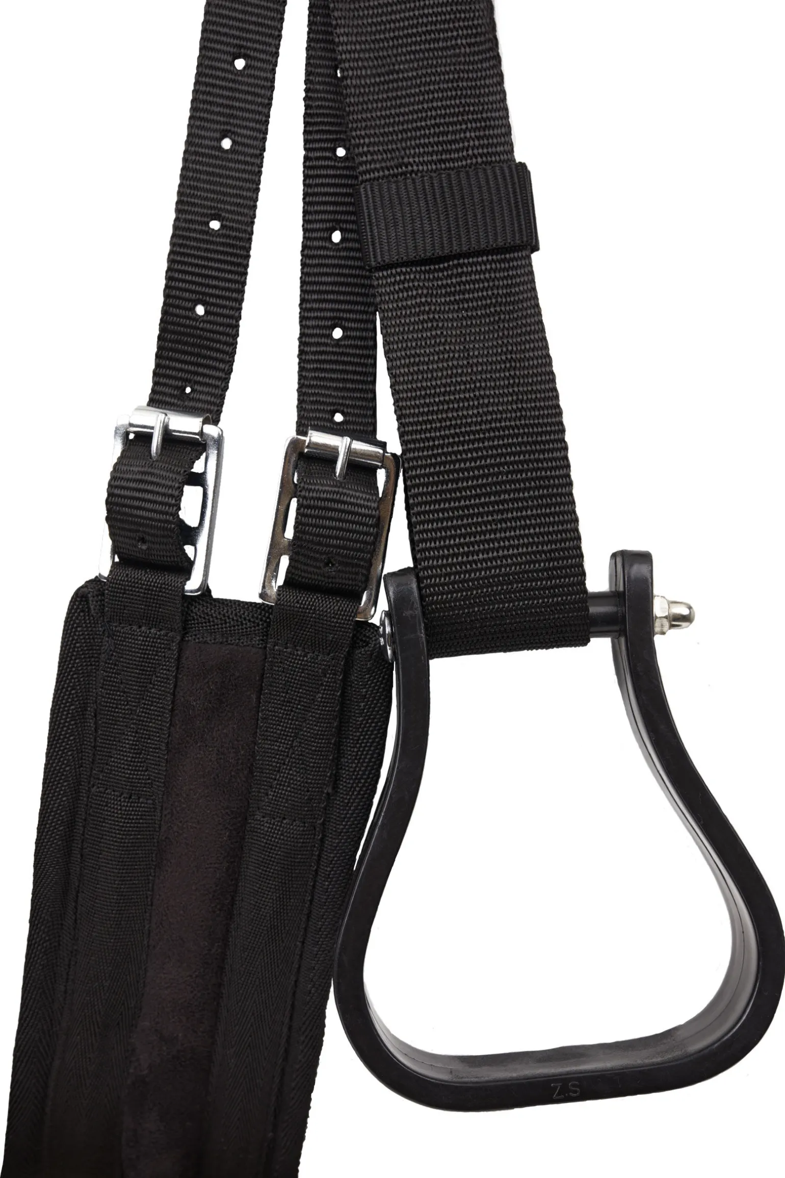 Horze barbaksal i semsket PU-lær