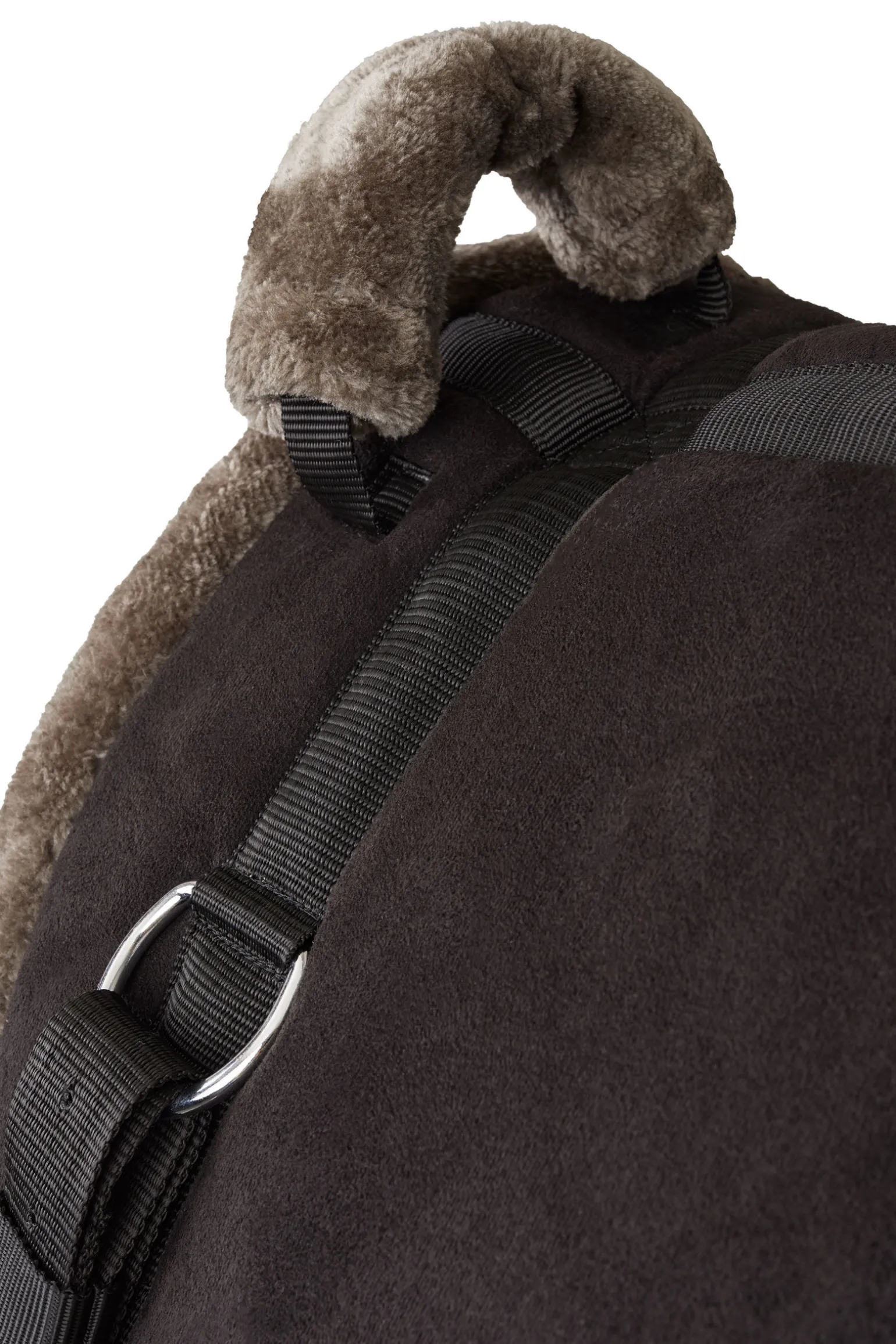 Horze barbaksal i semsket PU-lær