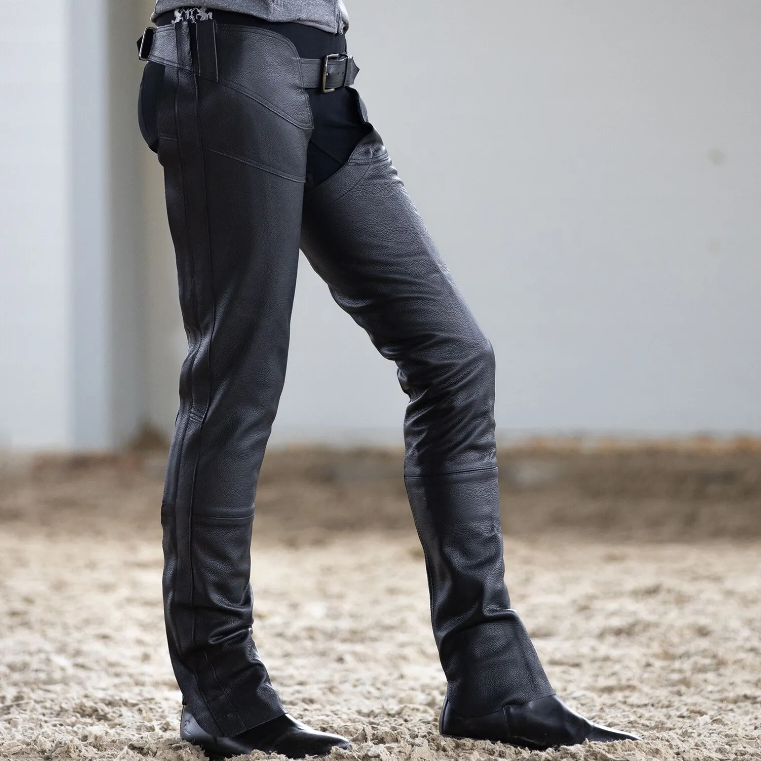 Horze Blake helchaps i lær