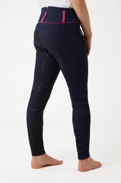 Horze Daniella helforsterkede ridebukser med silikon, barn