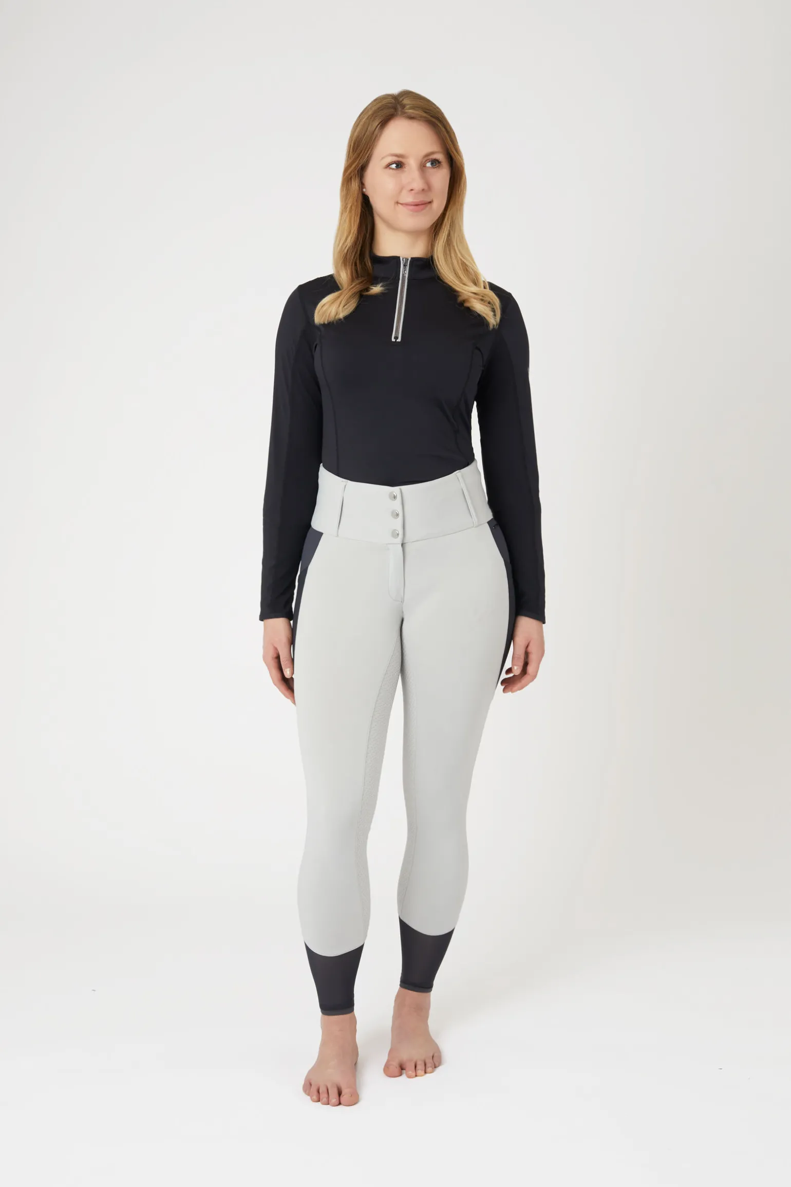 Horze Ebba helforsterkede ridebukser med mesh til dame