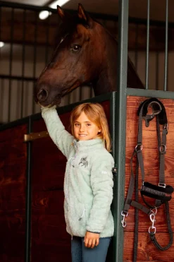Horze Elsa Barne fleece-ridejakke
