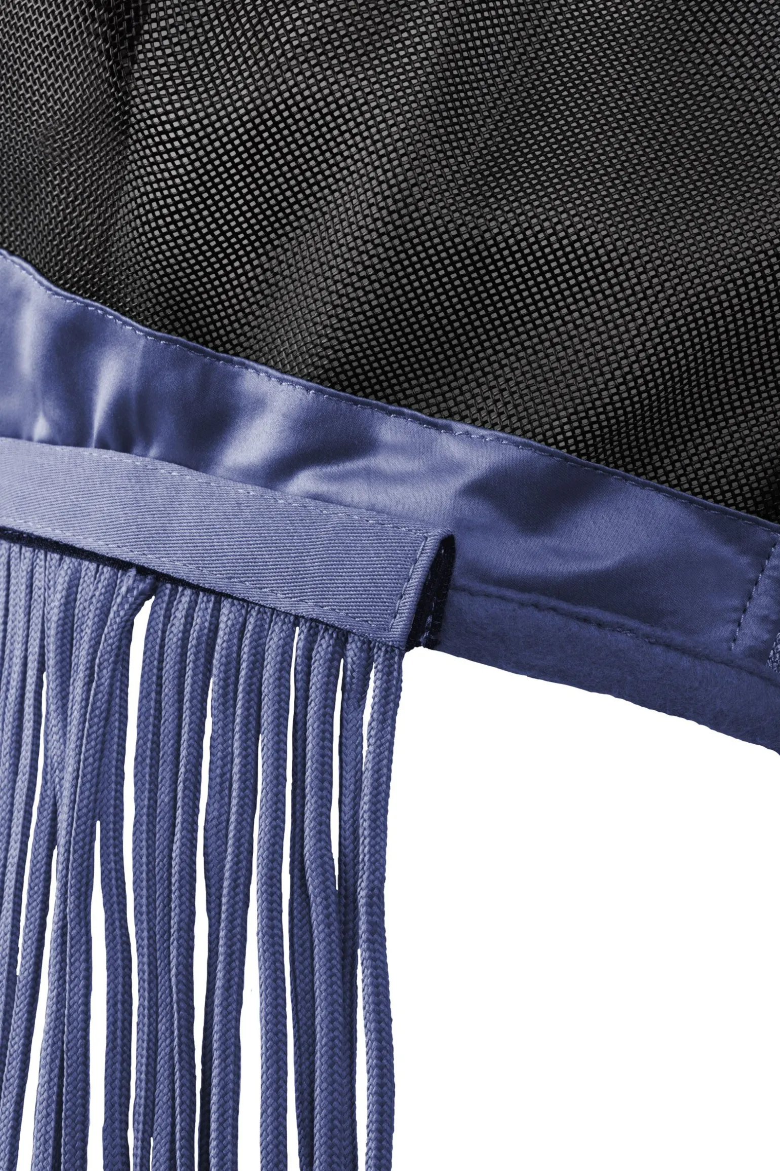 Horze fluemaske med frynset nese