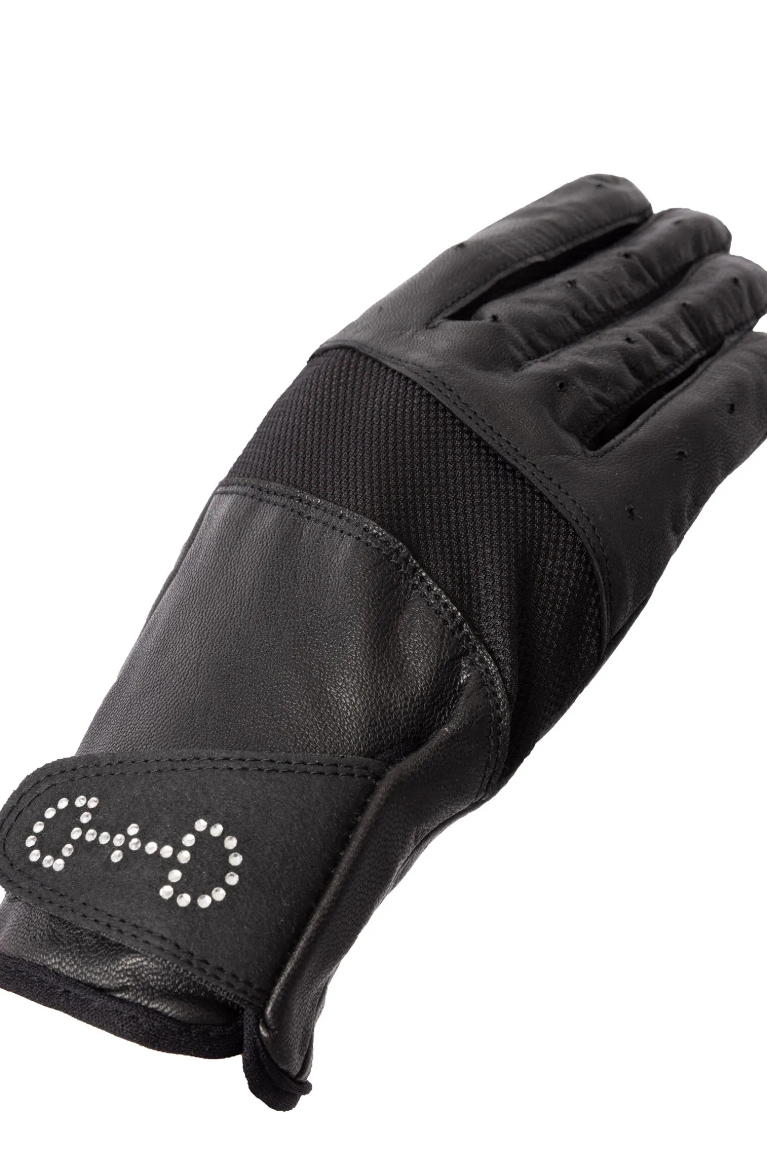 Horze hansker med lær og netting, dame