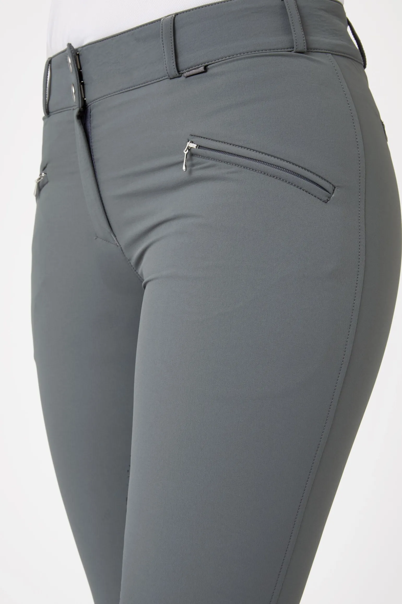 Horze Helforsterkede ridebukser med silikon og høyt liv, dame