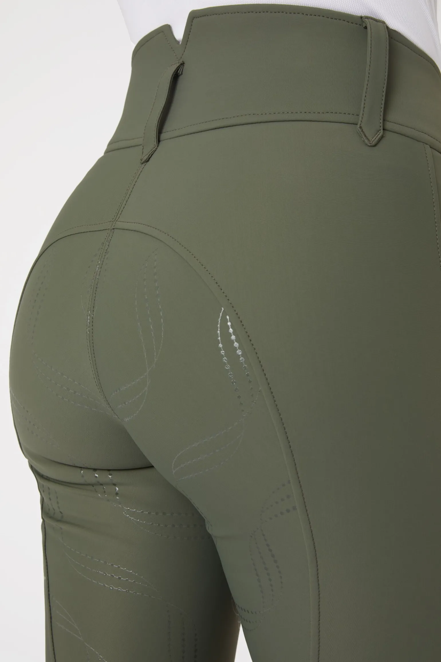 Horze Indira helforsterkede ridebukser med høyt liv til dame