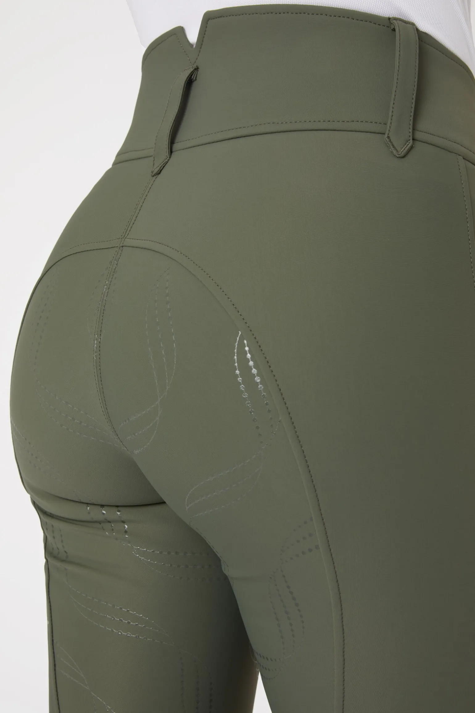 Horze Indira helforsterkede ridebukser med høyt liv til dame