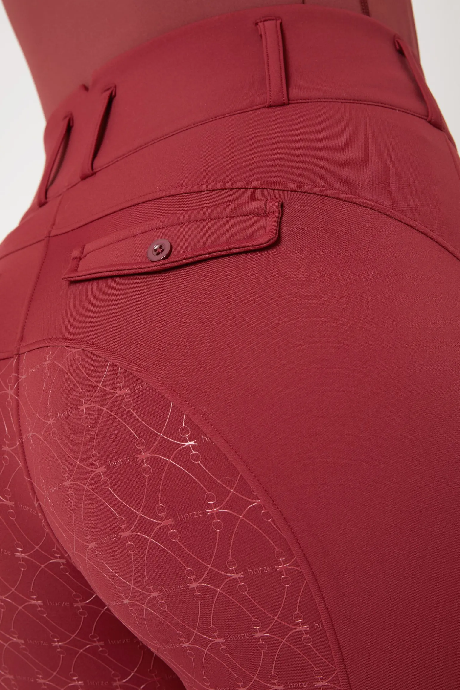 Horze Ingrid helforsterkede vinter-ridebukser med høyt liv til dame