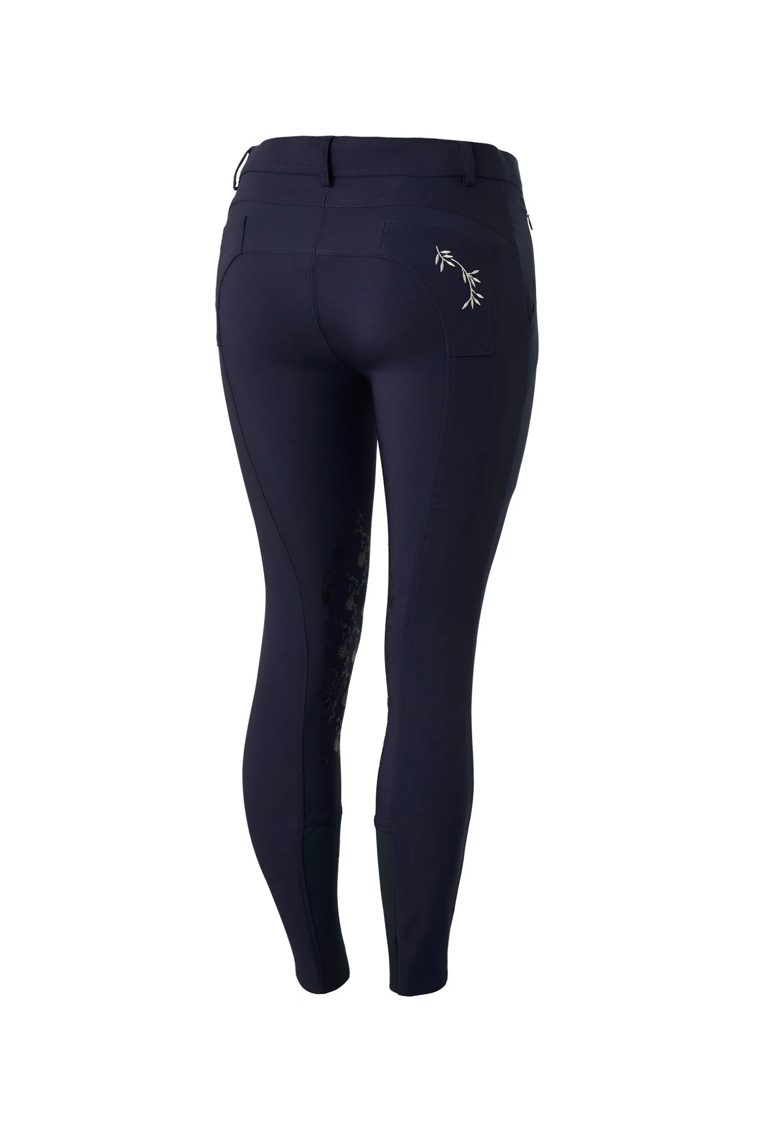 Horze Kaitlin kneforsterkede ridebukser med blomsterdetaljer, dame
