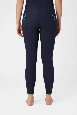 Horze Kaitlin kneforsterkede ridebukser med blomsterdetaljer, dame