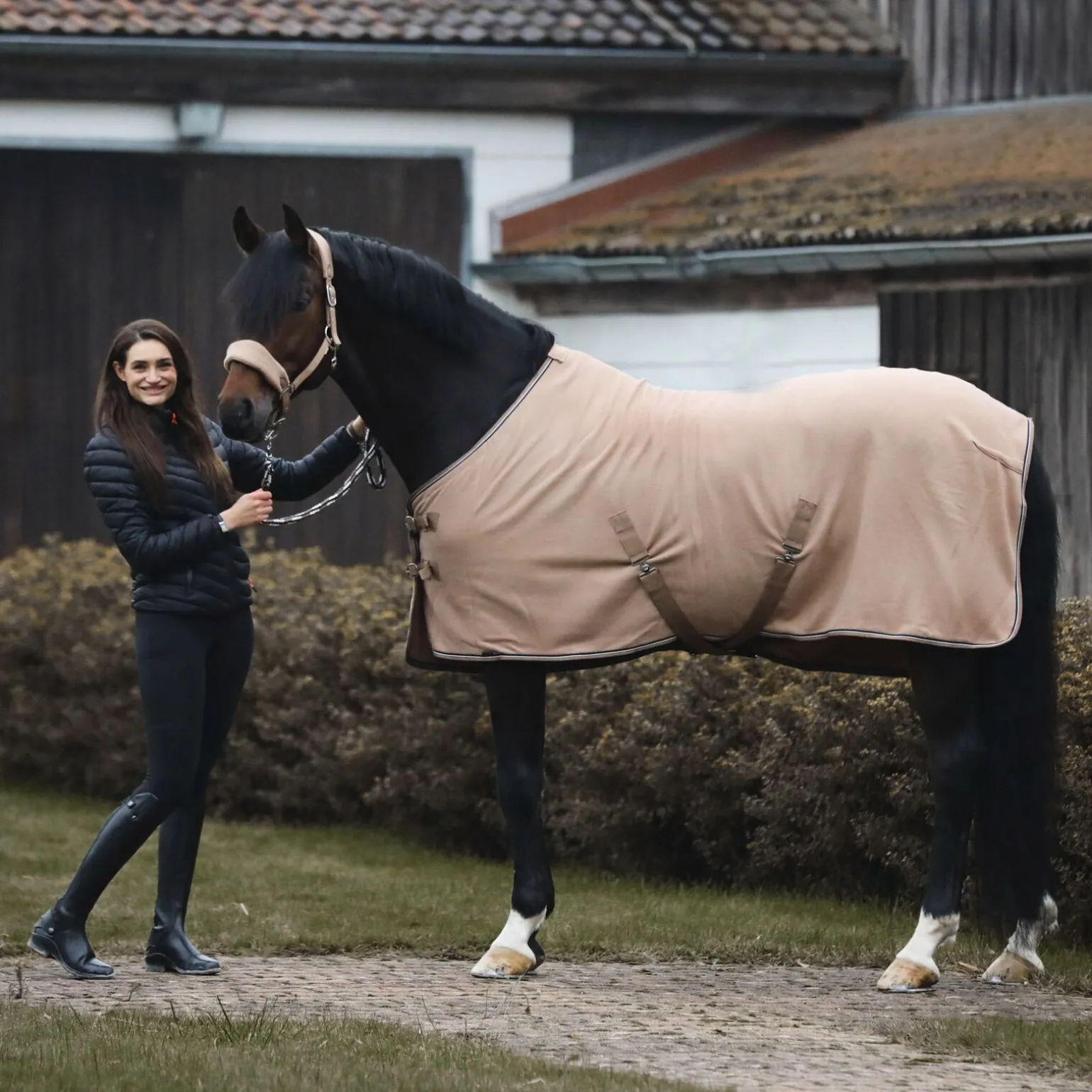 Horze Kiel grime med fleece