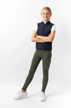 Horze klassisk vattert vest til barn