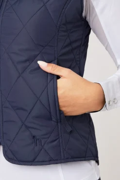 Horze klassisk vattert vest til damer