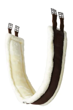 Horze Kyiv dressurgjord i neopren med fast fuskepels