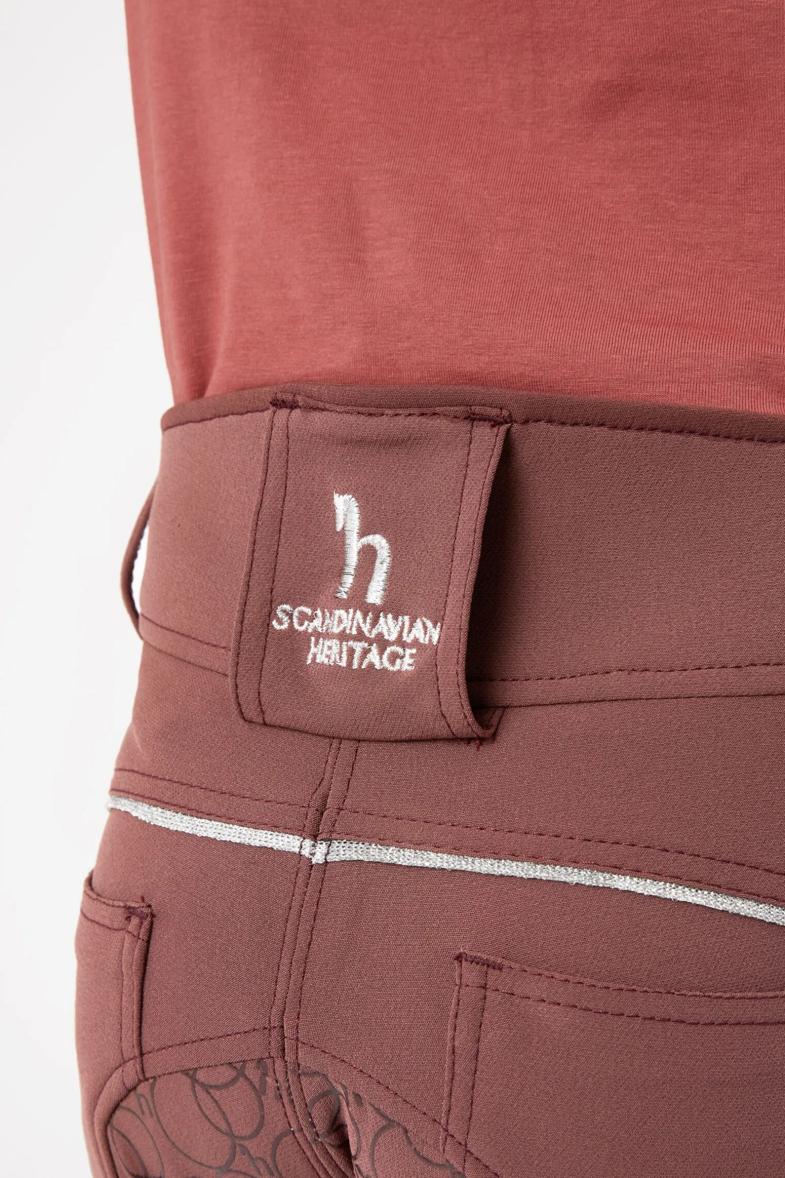 Horze Leighton Teens helforsterkede ridebukser med silikon og telefonlomme