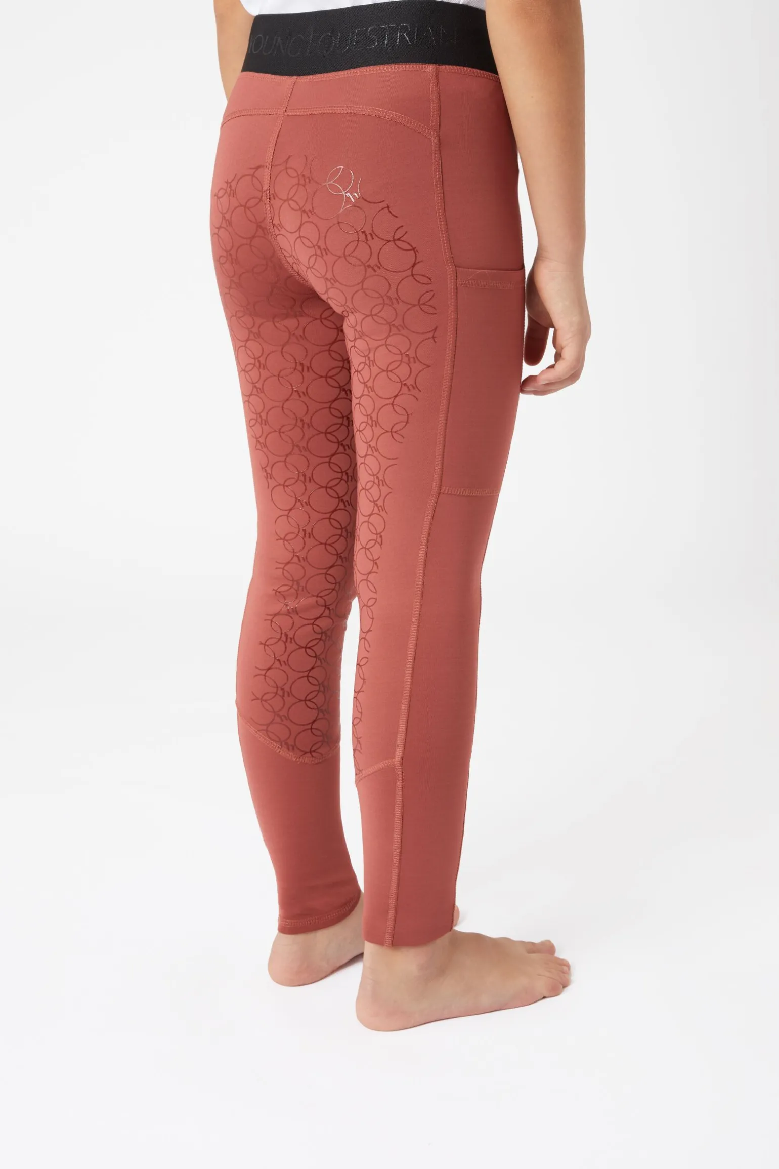 Horze Leighton Teens helforsterkede ridetights med silikon og varmt fôr