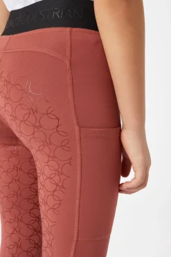 Horze Leighton Teens helforsterkede ridetights med silikon og varmt fôr