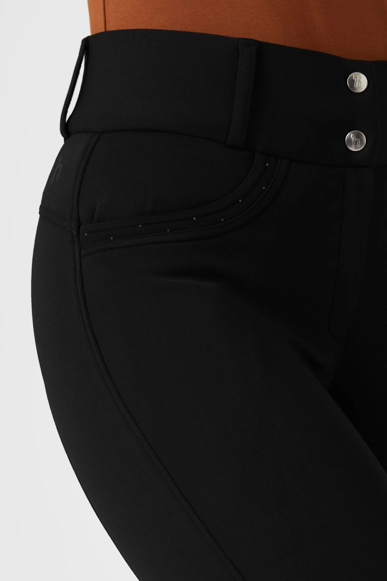 Horze Mia helforsterkede thermo ridebukser med silikon, dame