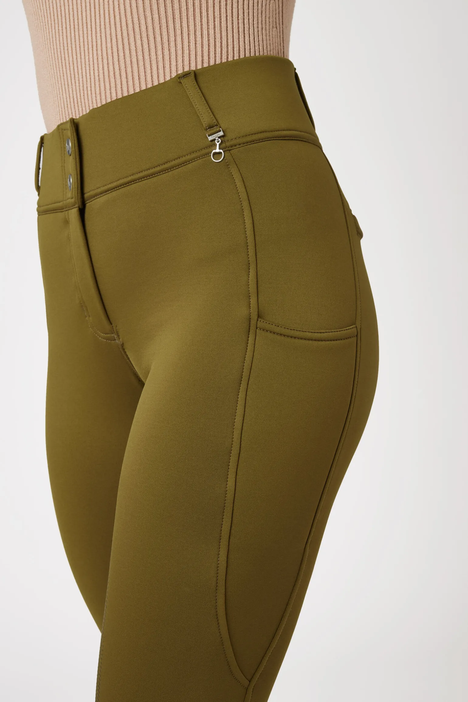 Horze Mira helforsterkede thermo-ridebukser til dame