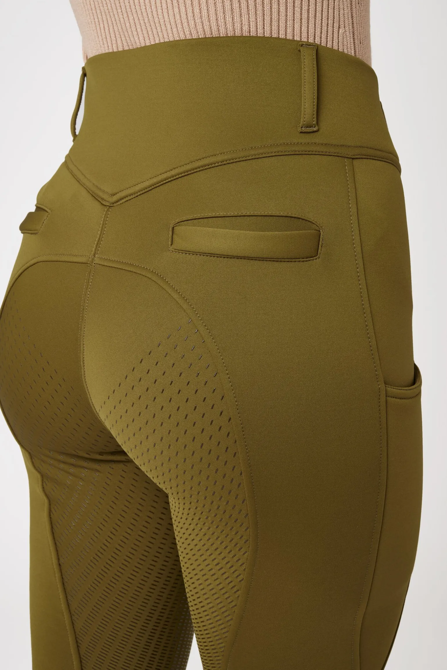 Horze Mira helforsterkede thermo-ridebukser til dame